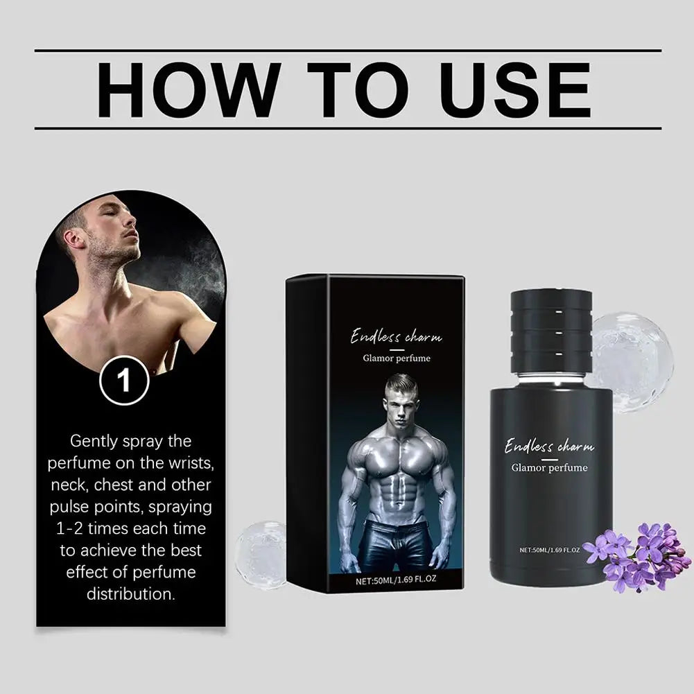 Enhance Attractiveness Men's Body Fragrances Spray Men's Long Lasting Charm Body Fragrance Long Lasting Men's Dating Fragrance