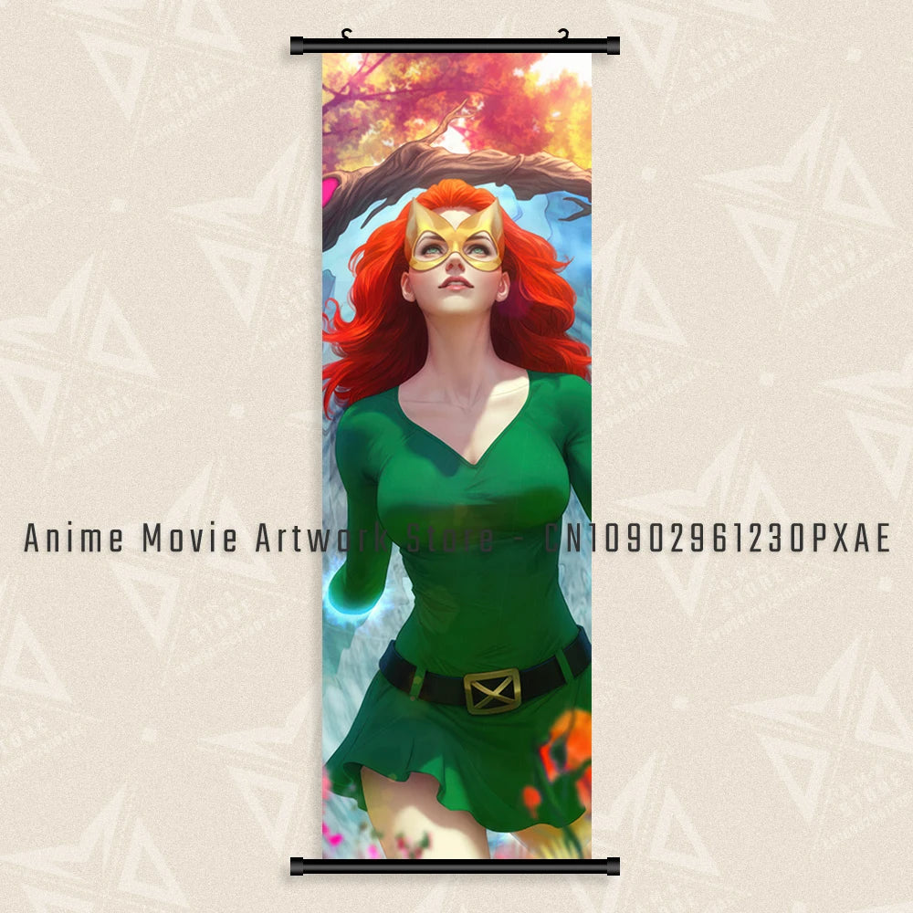 Marvel X-Men Phoenix Character Home Decor Anime Superhero Wall Art Hanging Painting Canvas Print Scrolls Picture Movie Poster