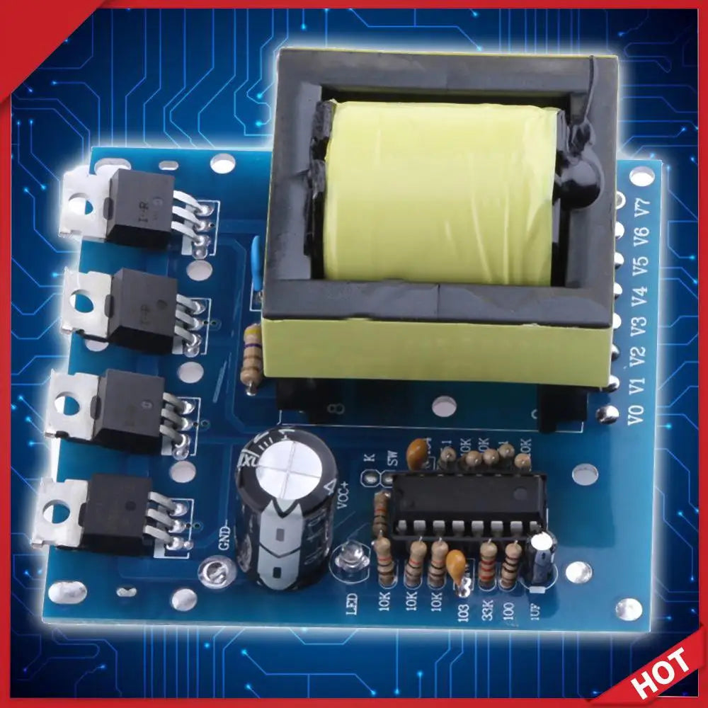 500W Pure Sine Wave Inverter DC-12V-24V To AC-180V-220V-380V Household Battery Inverter Multi-function Power Supply Accessories