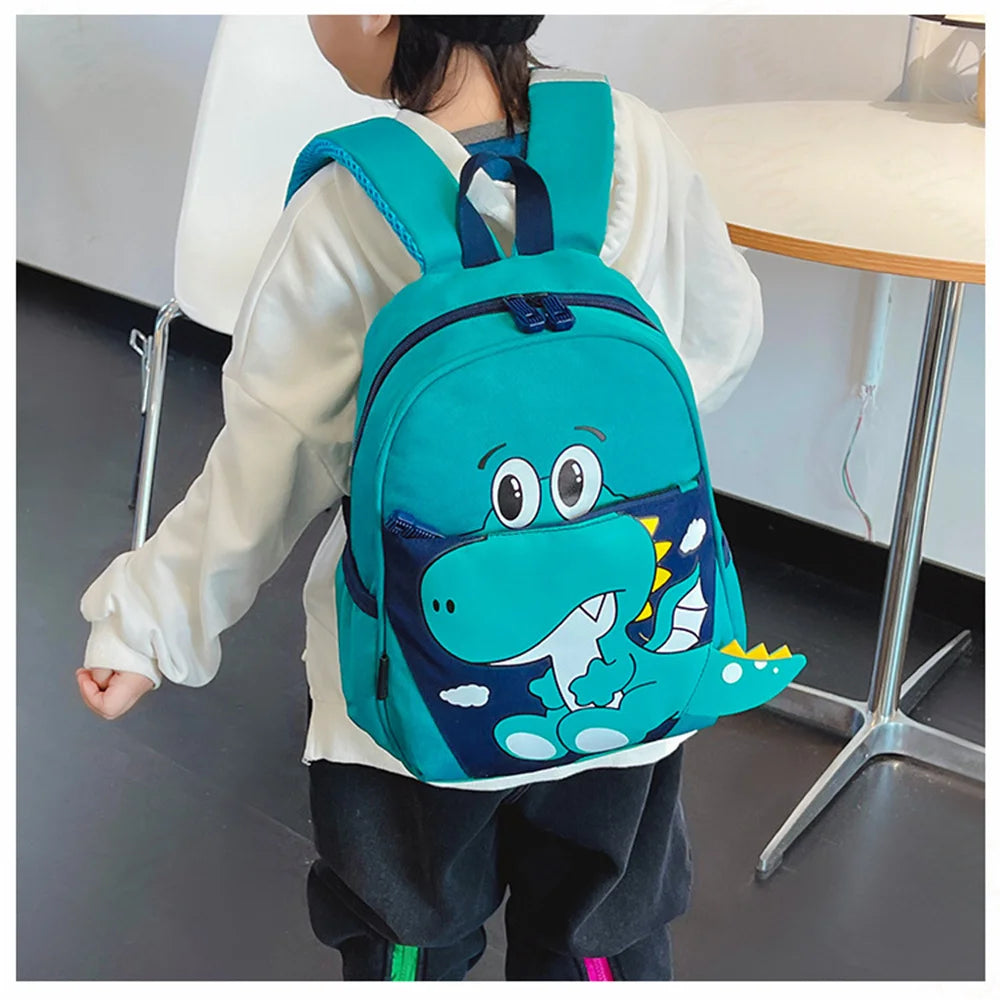 2023 New Kindergarten Backpack Personalized Name Children's Cartoon Dinosaur Cute Backpack Customized Children's Day Gift Bags