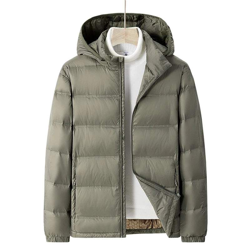 Men Winter Stand Collar Down Jacket Warm Windproof Coat Men Casual Lightweight Puffer Jacket Waterproof High Quality jacket Male