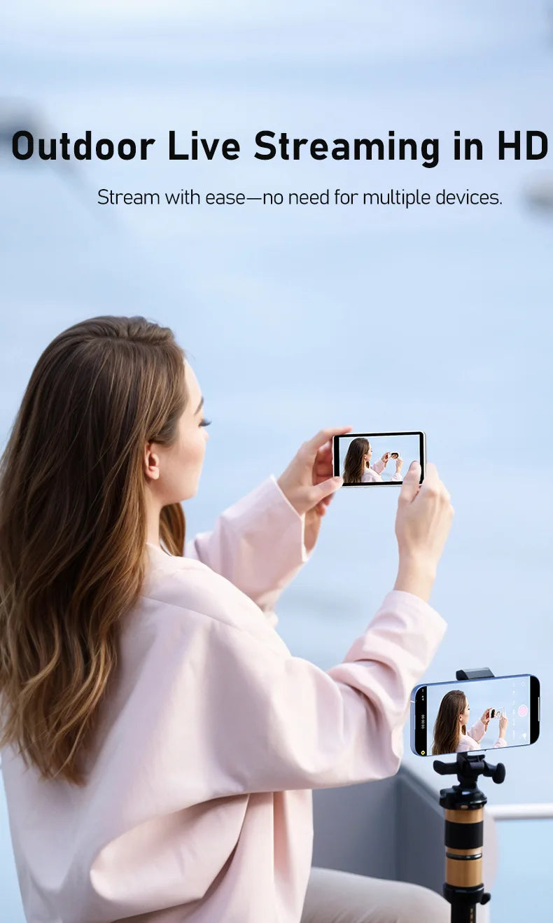 Smartphone Magnetic Monitor Screen Projector Phone Rear Camera Selfie For Vlog Live Stream Video Recording For Android iPhone