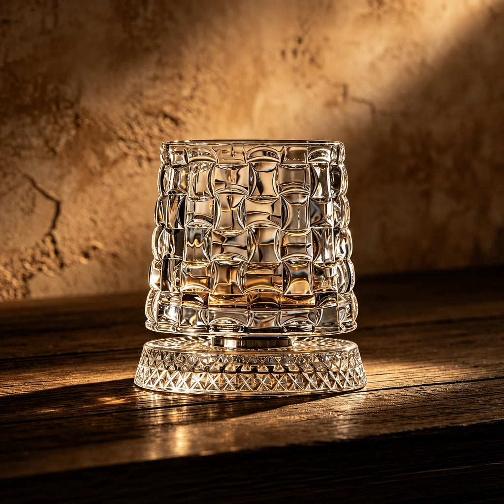 280ml Whiskey Glass The Crystal Rotates 360° White Wine and Cocktail Drinks Bar Party Cool Bar Accessories Unique Gift