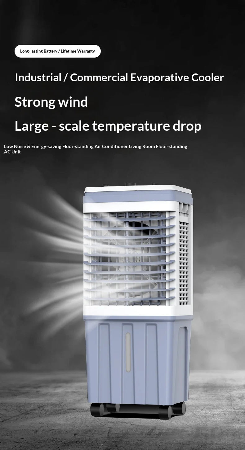 Portable Water Cooling Air Cooler, High Air Volume, for Home & Commercial Us