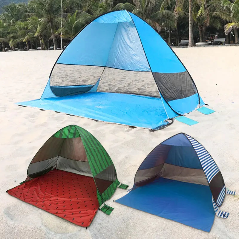 Beach Tent  Automatic Instant Pop Up Tent Potable Beach Tent Outdoor Waterproof UV Protection Camping Fishing Tent