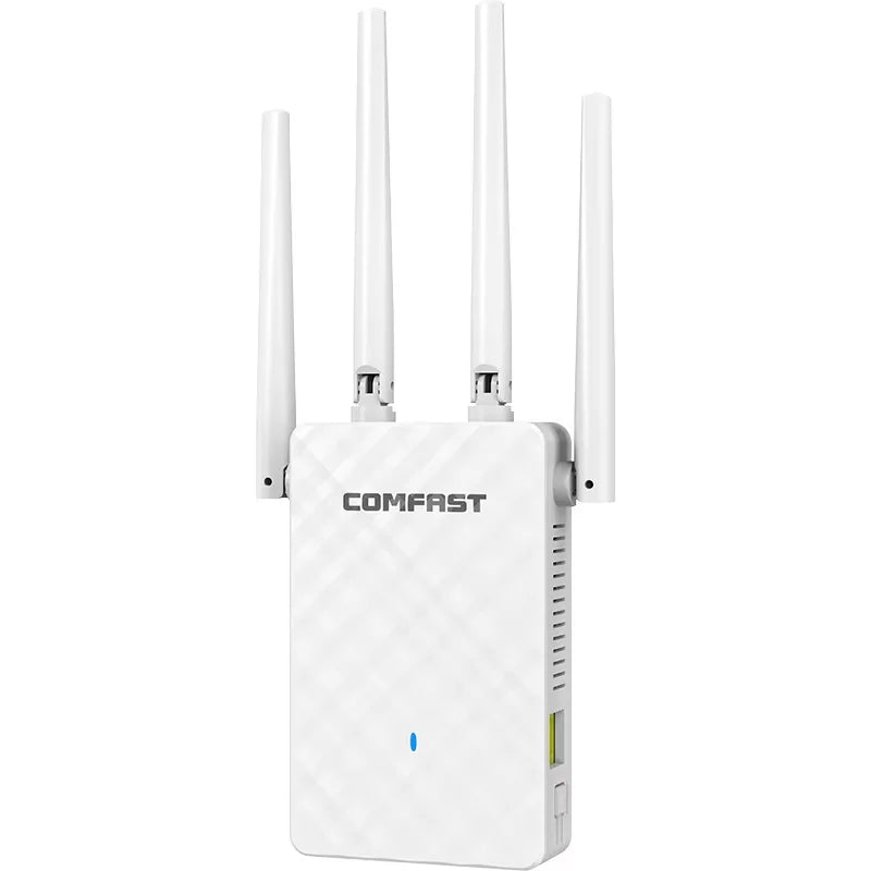 COMFAST 300Mbps WiFi Repeater Signal Booster 2.4GHz Wireless Internet Amplifier Long Range Extender with 4 Antennas for Home Off