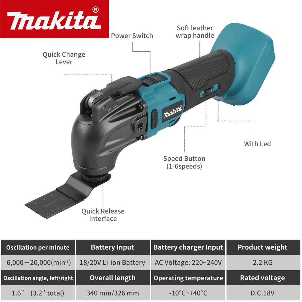 Makita Universal Treasure Cutting And Polishing Shovel Cleaning Tool Vibrating Multi-function Tool Multimaster