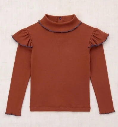 Kids Girls T Shirts Blouse and Pant Set 2026 Autumn Long Sleeve Ruffle Children's Tee Printed Retro Dress Outfwear Clothing