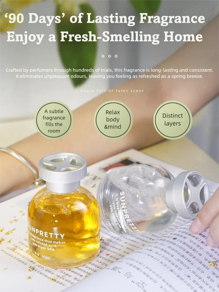 New Update Car Perfume Air Freshener Safe Liquid Decoration Car Air Freshener Essential Oil Diffuser  Durable Deodorant Gel 65ml