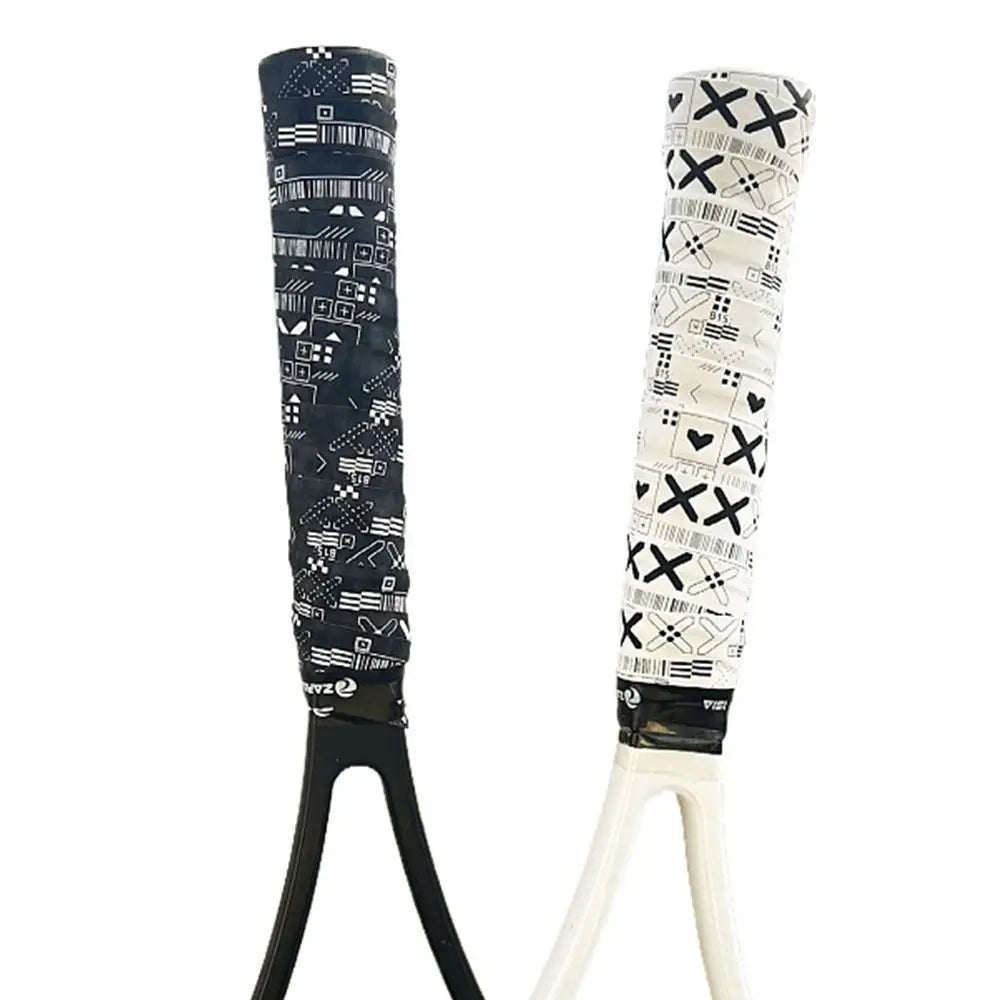 Black White Badminton Racket Overgrips Soft Matte Self-adhesive Non-Slip Grip Tape Shock Absorption Fishing Rod Over Grips