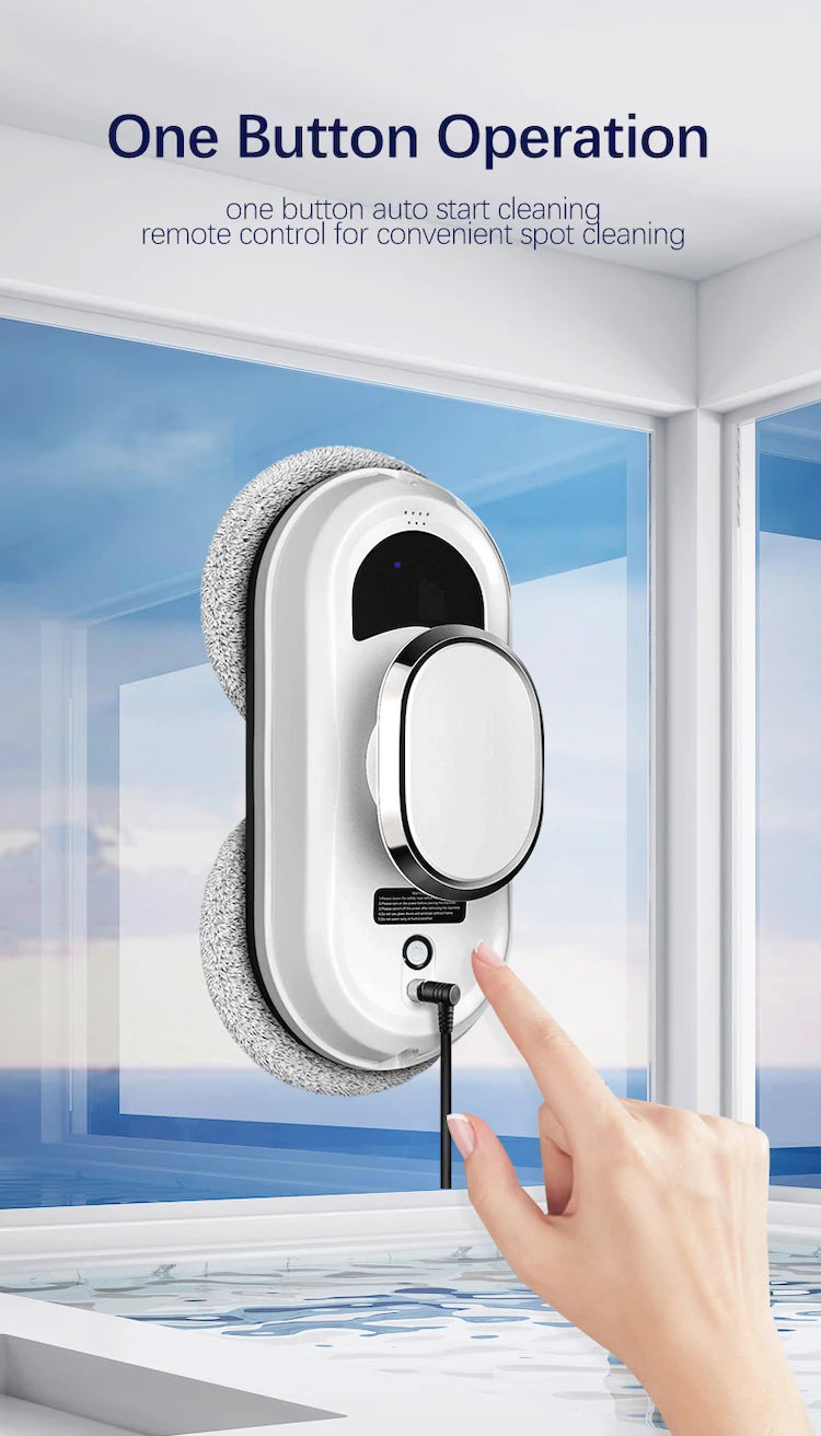 Window Cleaner Robot Cordless with Remote Control  Automatic Smart Glass Cleaning Machine