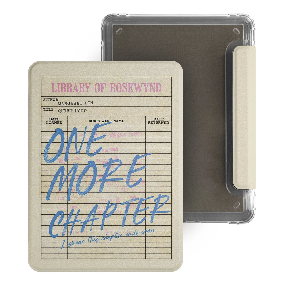 Murmole Library Checkout Card Magnetic Detachable Case for Kindle Paperwhite 12th Colorsoft 7" Kindle 11th 10th Basic Cover