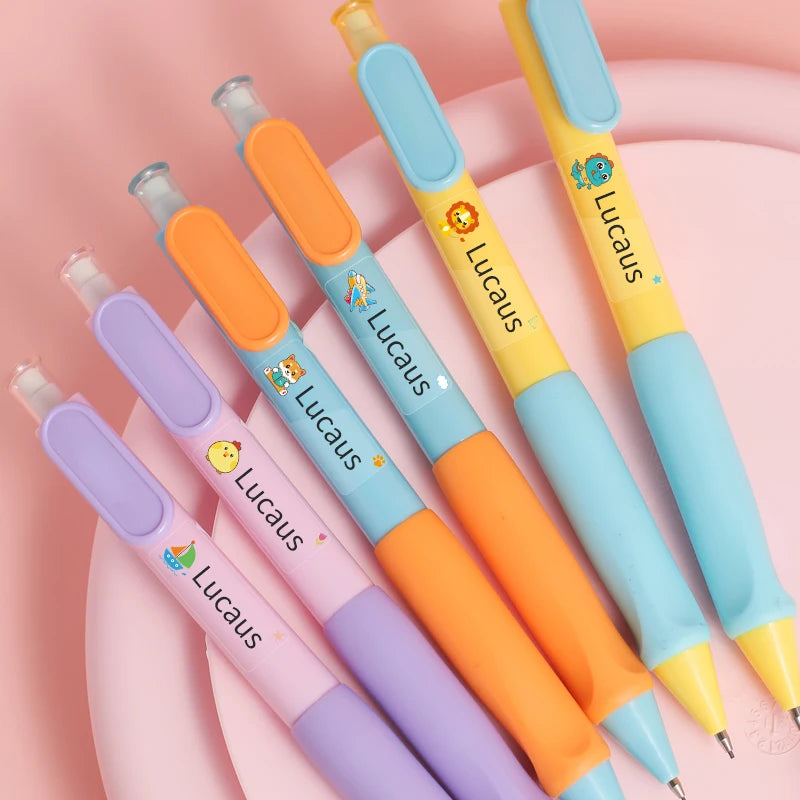Custom Transparent Waterproof Stickers for Kids - Personalized Name Labels for School, Sports Bottles & DIY Crafts,Multilingual‌