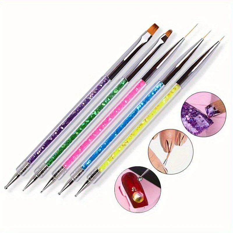 Nails Art Dotting Pen Nails Brushes for Nails Art Accessories Tools Kits Nail Supplies for Professionals Manicure Set
