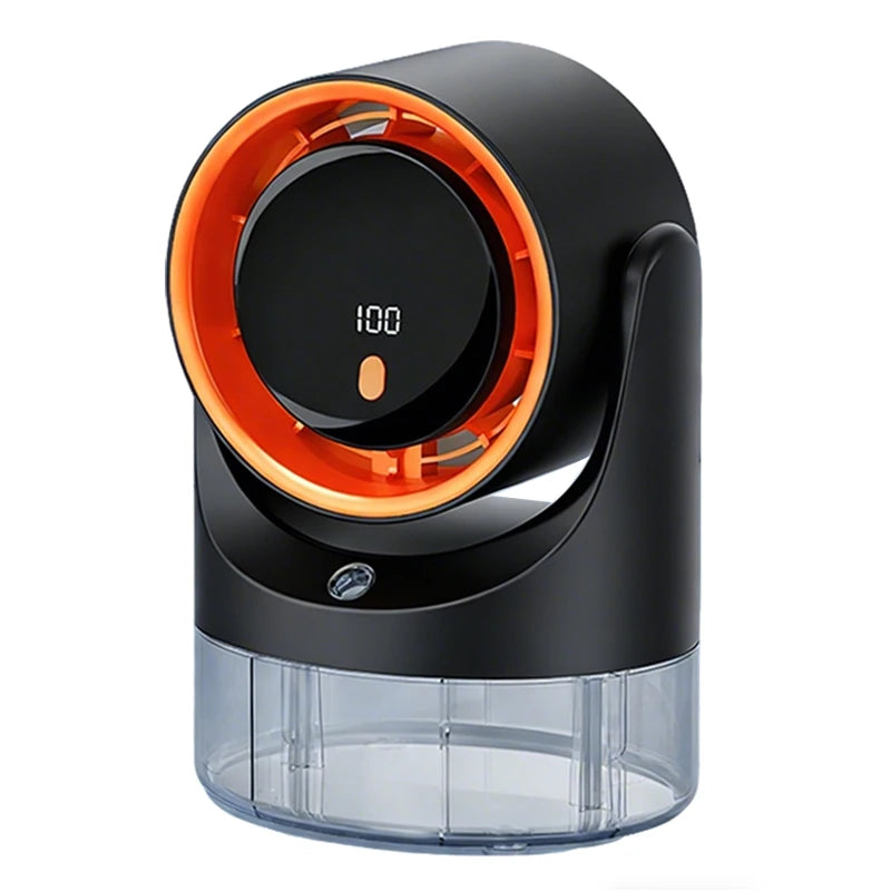 Household mini electric fan with single hole spray air conditioning cooling humidification circulating fan 360 ° adjustable