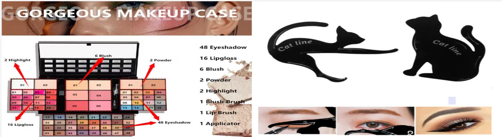 MISS ROSE Black Mascara Set, Big Brush Head Volumizing Lengthening Curling Mascara,Waterproof Eyelash Primer Eye Makeup Cosmetic