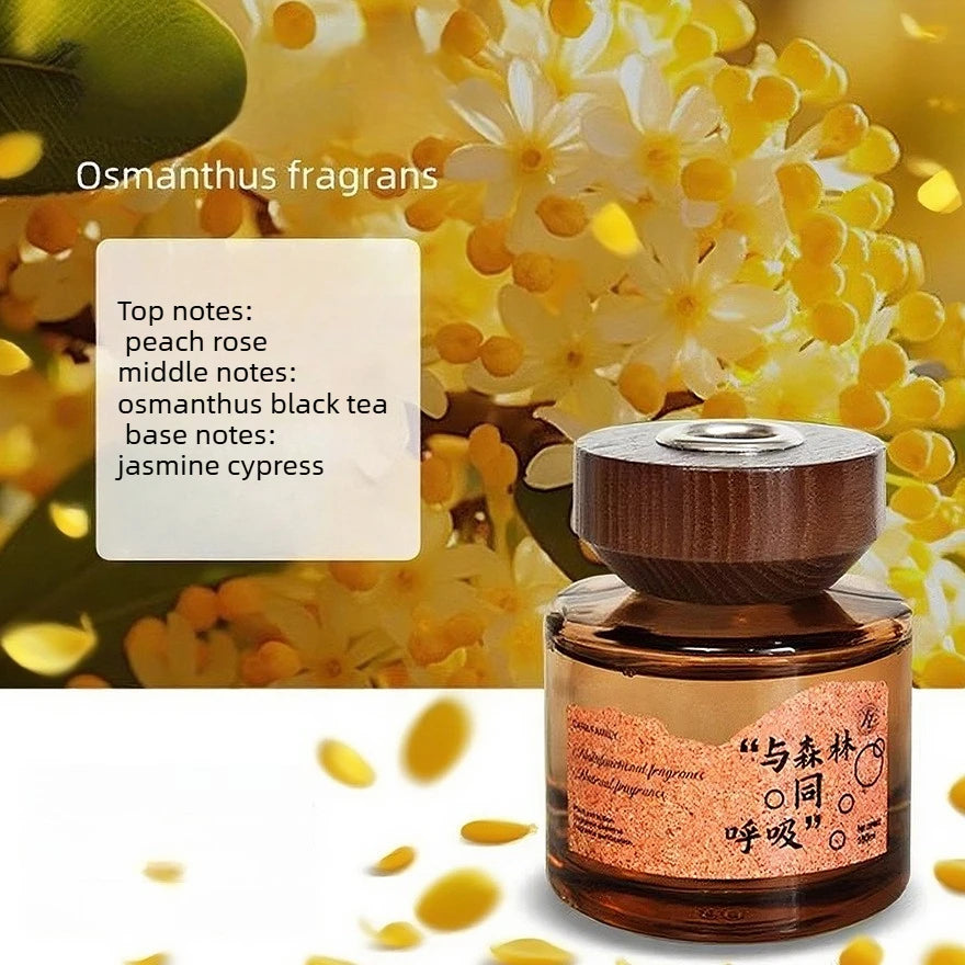 1pc High Grade Wood Car Mounted Perfume Accessories Vintage Highend Fragrance Lasting Fragrance