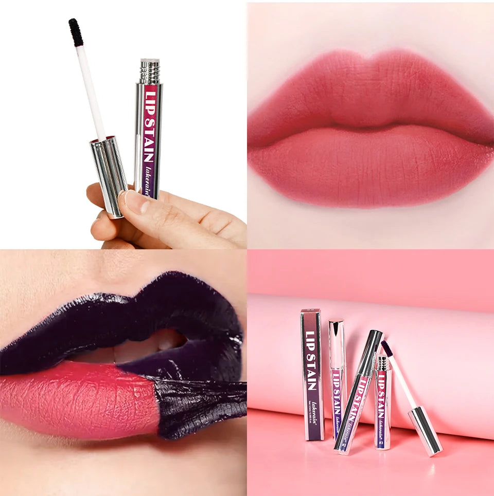 3pcs/set Peel Off Lip Stain Set Long-Lasting Waterproof Lip Tint Transfer Proof Non-stick Cup Natural Lip Stain Female Makeup