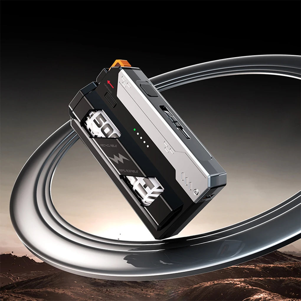 10000mah power bank with replaceable battery fast charging power bank with cable detachable mecha style mobile power bank