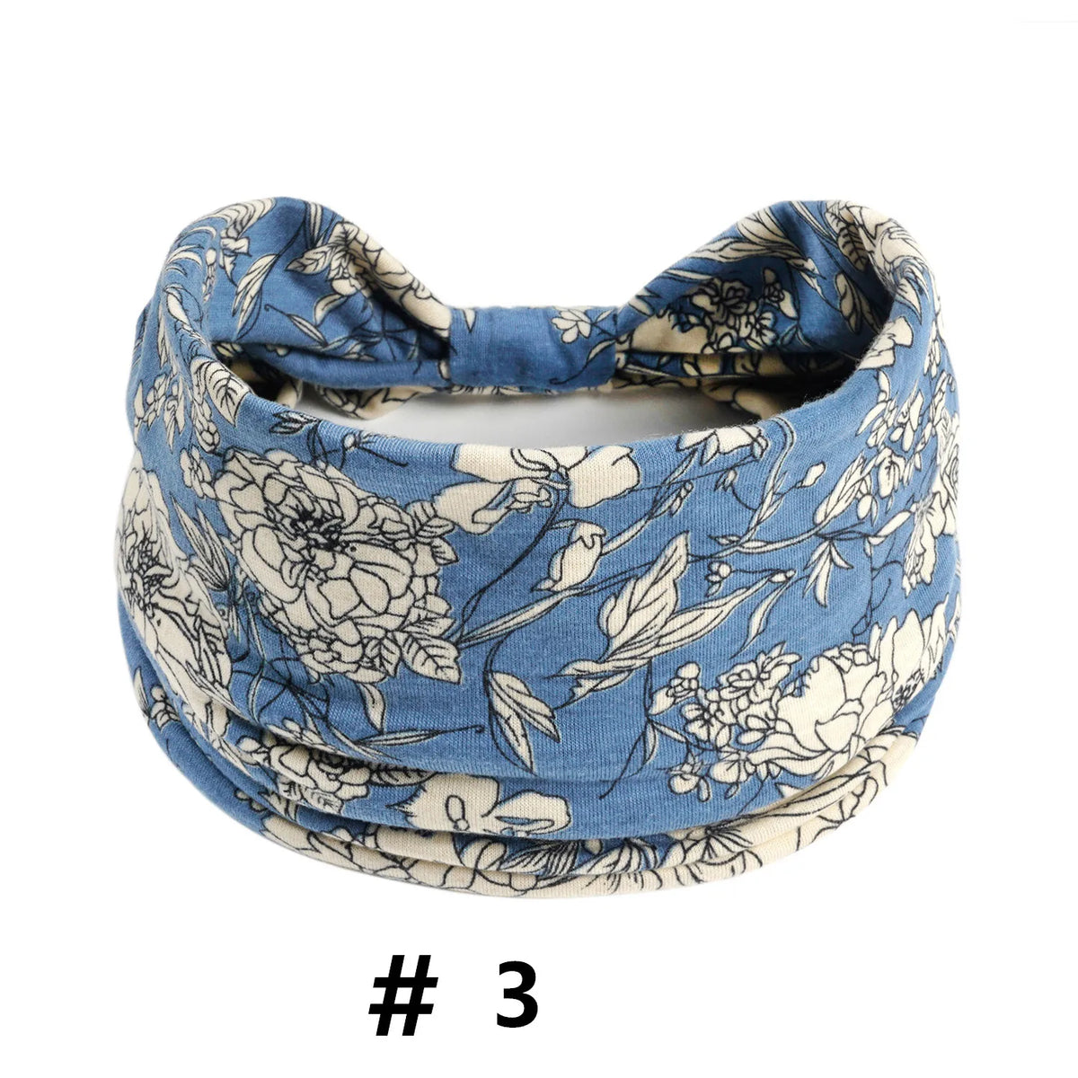 Boho Headbands for Women Cotton Wide Head Bands Stretch Hairband Non Slip Workout Yoga Running Turban Headwrap Hair Accessories