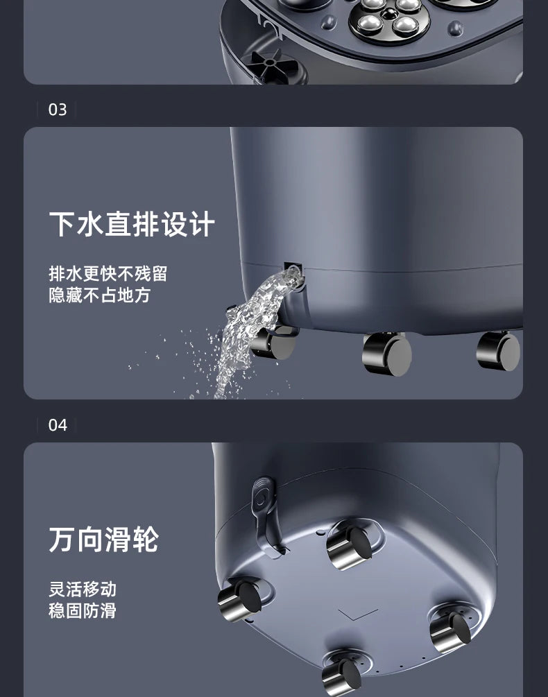 Foot Bath Electric Automatic Foot Spa with Massage Deep Footbath Machine for Home Use Constant Temperature Electric Foot Warmer