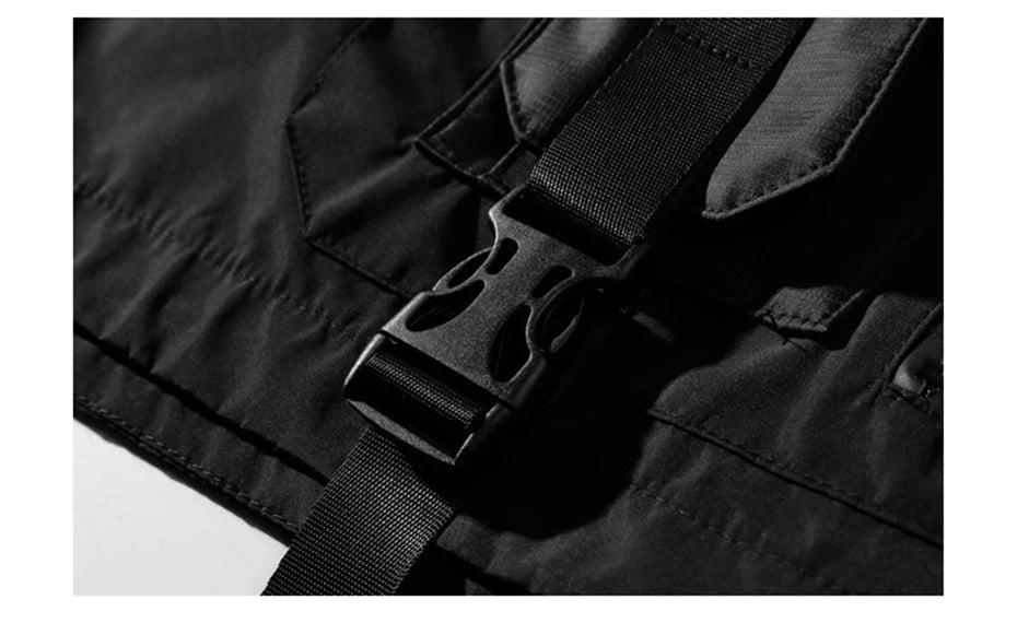 2022 Autumn Tactical Jackets Windbreaker Men Functional Techwear Mens Black Hip Hop Streetwear Waterproof Windproof Hooded Coats