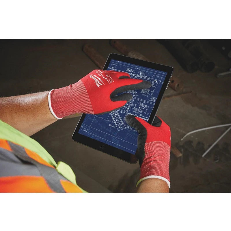 Milwaukee 48-22-8901 Work Gloves Heavy-Duty Grip Safety Gloves for Construction Workers & Tradesmen