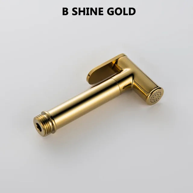 Brass Handheld Toilet Bidet Sprayer Set Accessories Black Bidet Faucet for Bathroom Sprayer Shower Head Self Cleaning White