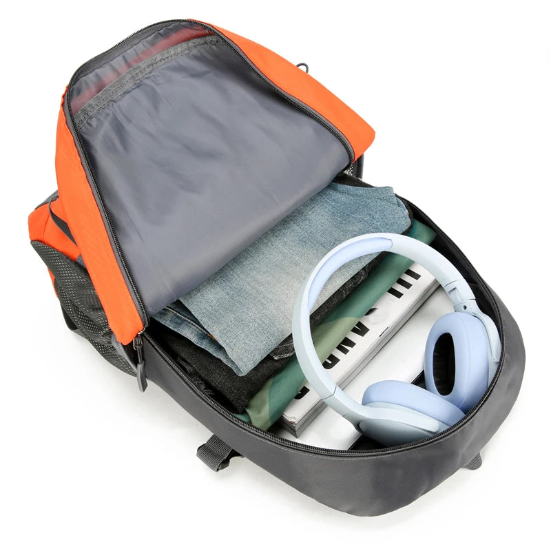Outdoor lightweight hiking bag, large-capacity backpack, men's and women's travel, sports, hiking water-resistant backpack
