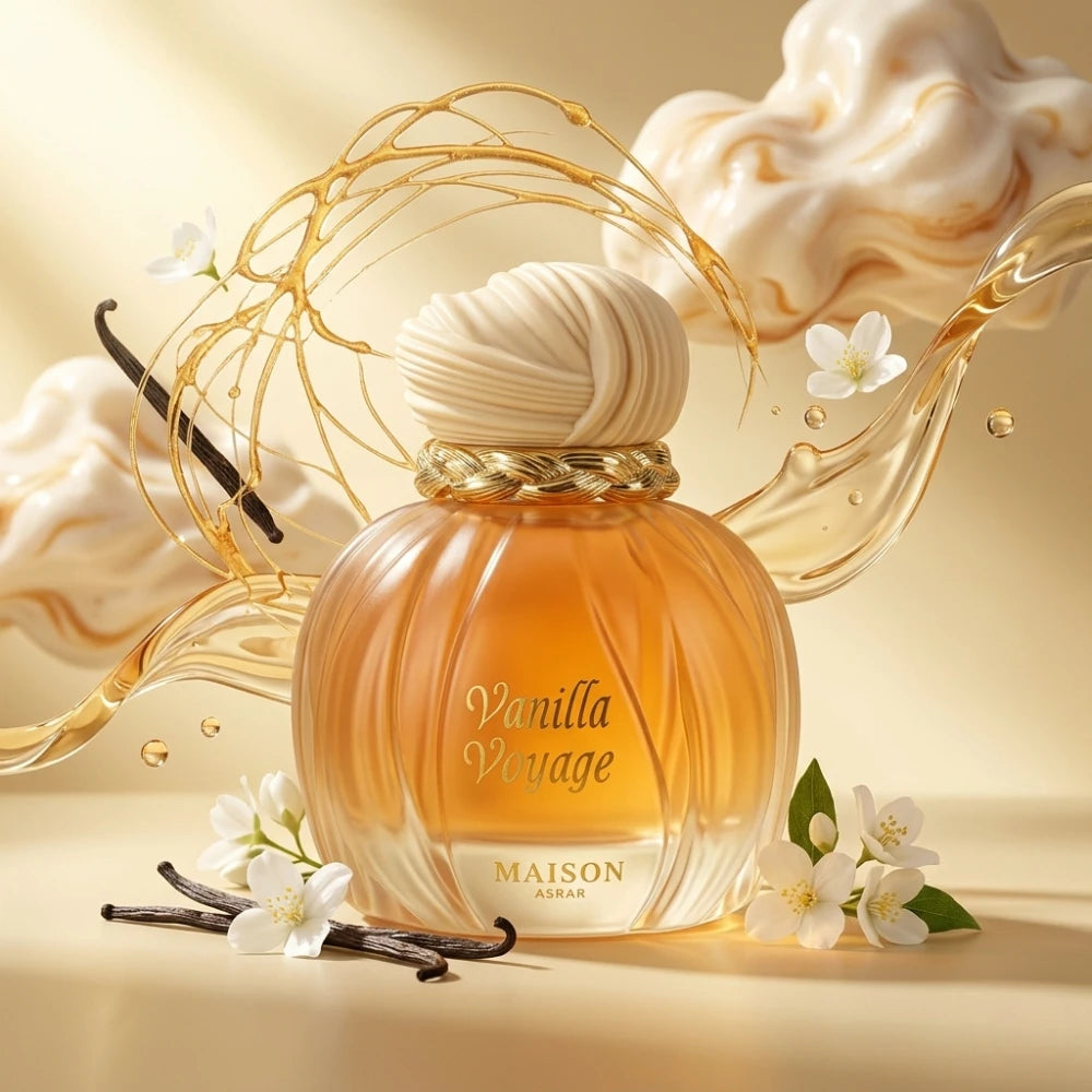 A MAISON ASRAR 100ml Vanilla Caramel Perfume Sweet Honey Tonka Musk Long Lasting Eau De Parfum Unisex Gourmand Warm Fragrance