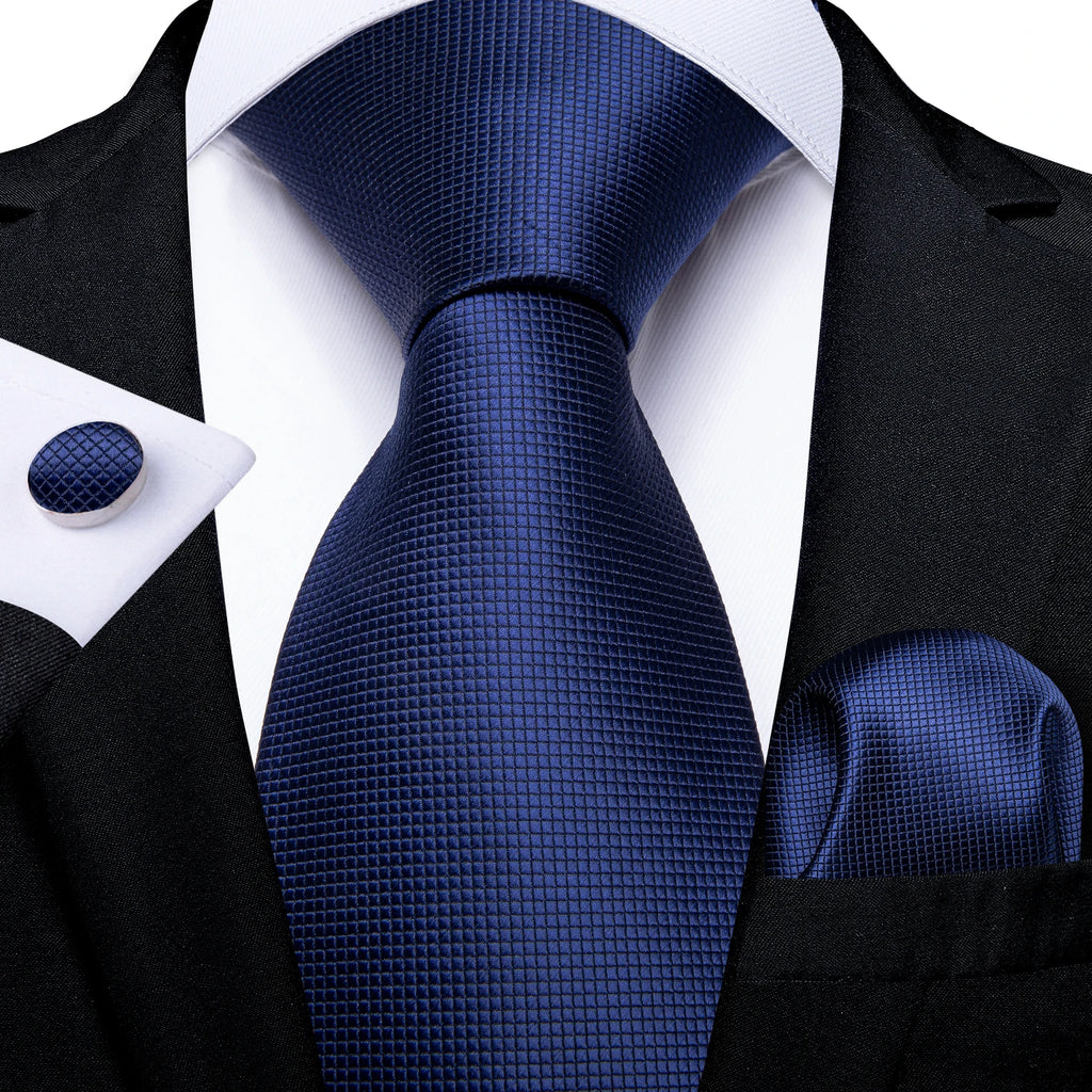8cm Men's Polyester Ties Pocket Square Cufflinks Green Gold Paisley Wedding Party Accessories Necktie Gift