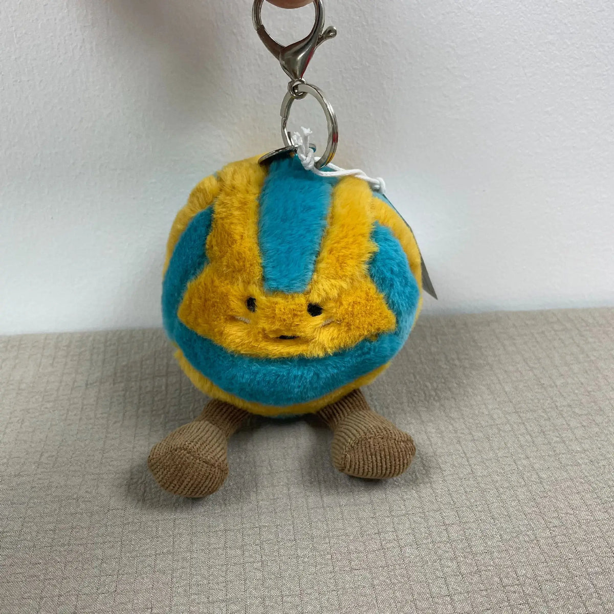 Fun Beach Volleyball Doll Keychain Plush Toys Tennis Volleyball Soft Stuffed Toys Backpack Bag Pendant Gifts