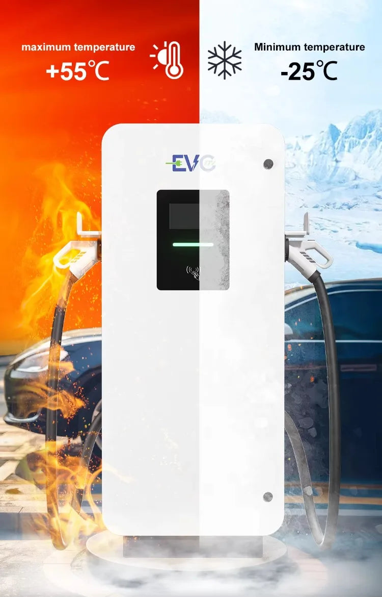 Commercial DC Fast EV Charger 60-240KW, High Power EV Charging Station, Quick Charge, Public & Private Use, Electric Vehicle