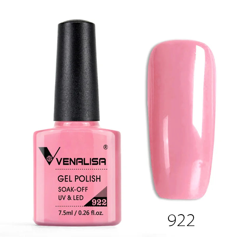 Venalisa Nail Gel Polish Semi Permanent Salon Quality TPO Free Glitter 7.5ml Soak off UV LED Nail Gel Varnish