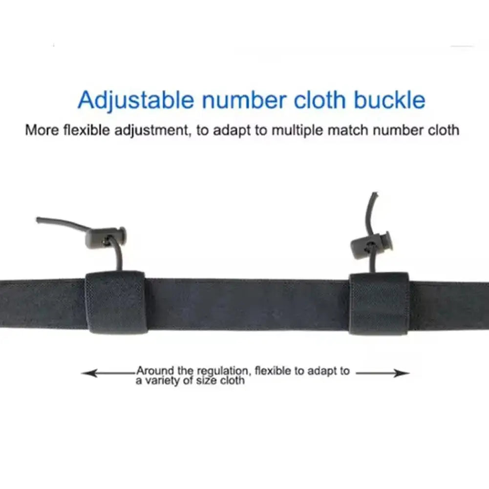 Ironman Triathlon Marathon Running Belt Bicycle Adjustable Outdoor Sports Elastic Belt, Lightweight and Simple Number Plate Belt