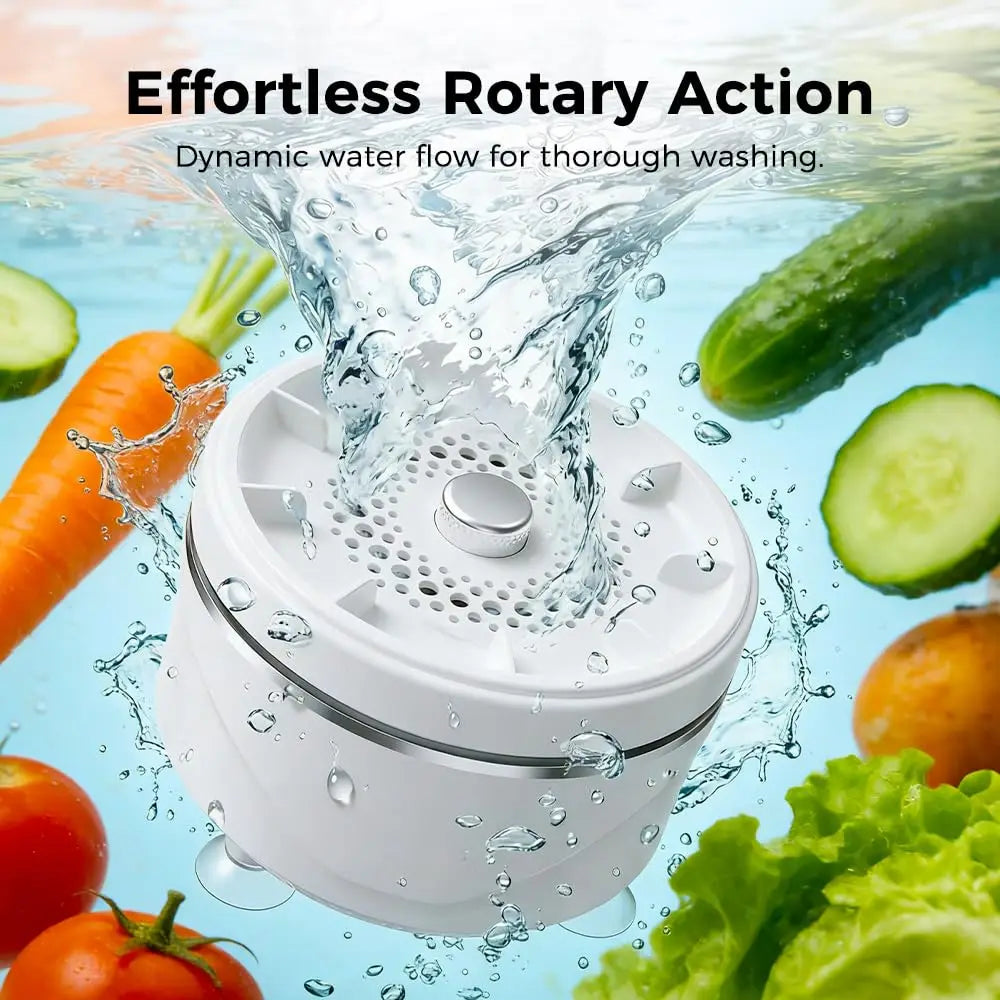 Fruit Washer, Automatic Water Washing Purifier Machine for Fruits, Vegetables, Meat, Seafood, Tableware, Utensils, Kitchen