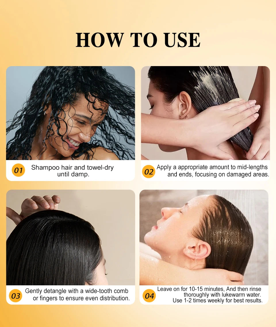 Batana Hair Mask Batana Conditioner Oil 100% Natural Hair Care Oil Prevent Hair Loss Nourishes Dry Hair Ends Improves Smoothness