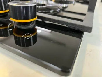 3 Burner Kitchen Gas Stove Electronic Ignition Built-In Tempered Glass Cast Iron Ceramic Aluminum for LPG for Kitchen Use