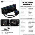 Thermalright CORE MATRIX 240 VISION 240MM All-in-one CPU Liquid Cooler 2” 320*240 resolution IPS LCD support LGA 1851 AMD AM5