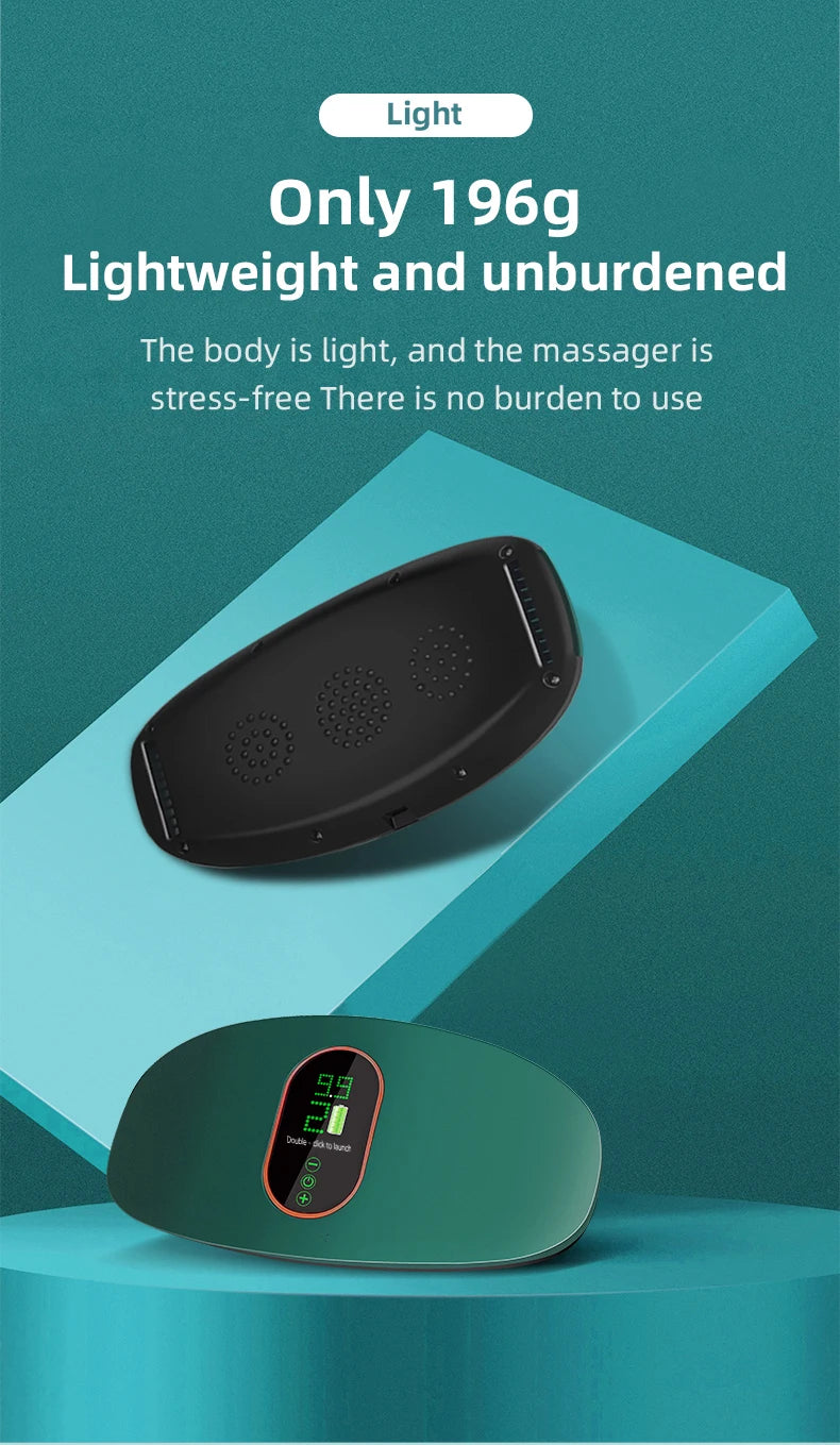 EMS Waist Abdominal Massage Belt Heating & Vibrating Slimming Fat Burner for Body Shaping Belly Back Leg Muscle Relief