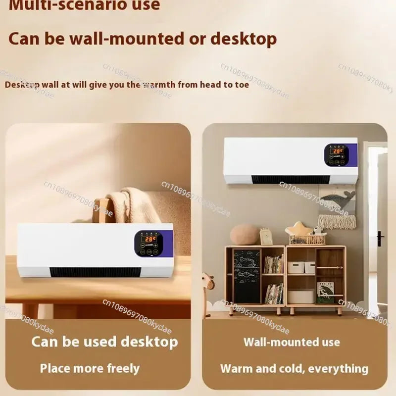 Room Air Conditioners 2000W Wall Mounted Air Conditioners with Remote Control Winter Warmer Small Multifunctional Cooling