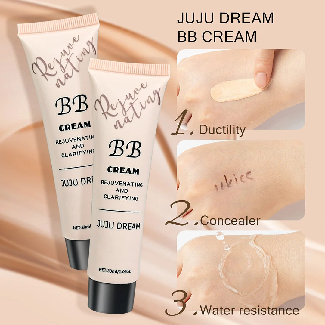 3-in-1 BB Cream -Full Coverage Concealer, Waterproof & Smooth Texture, Daily Makeup Base for Flawless Skin