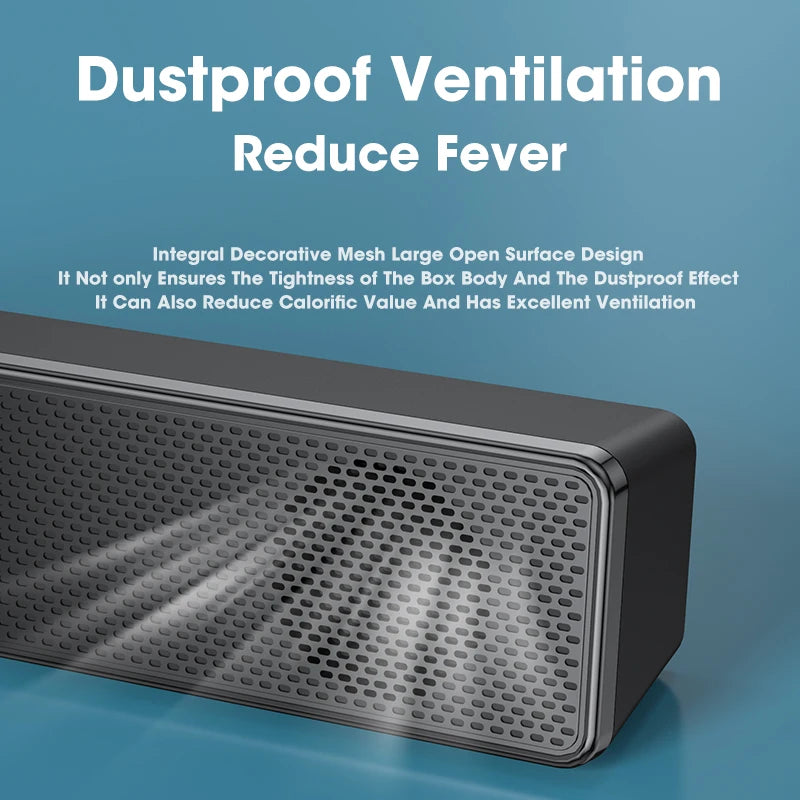 Soundbar Computer PC TV Laptop Desktop Wired Wireless Bluetooth Speaker Sound Box Bar Music Portable Caixa De Som Audio System