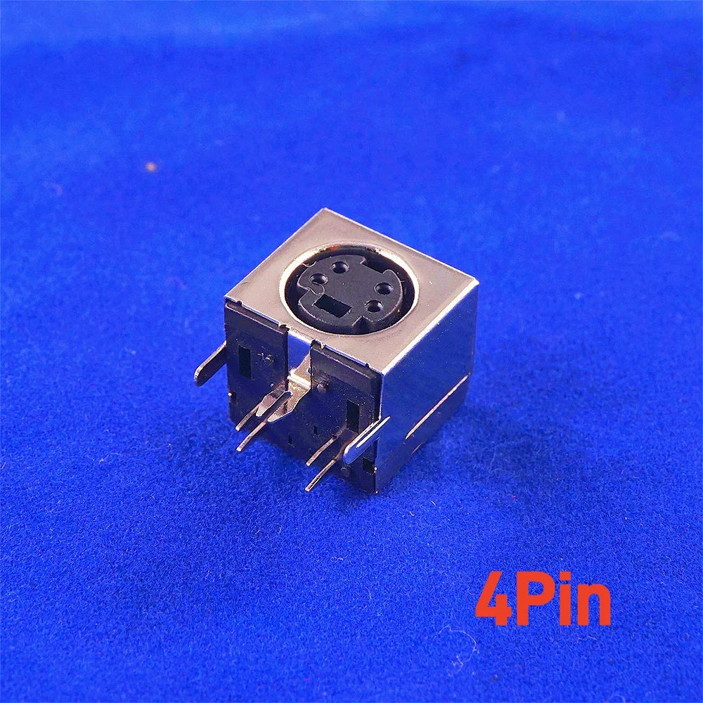 10pcs Circular Receptacle Connector Mini Din 3 4 5 6 7 8 9 10 Pin Female Din Sockets MD-SM Shield Right Angle Through Holes PCB