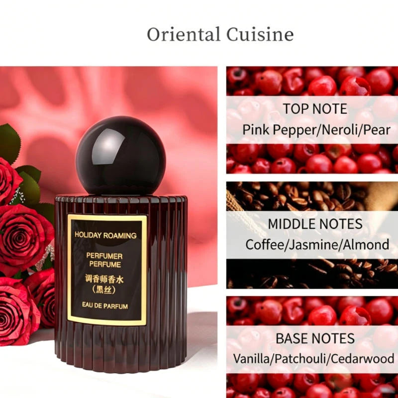 Gourmand Oriental Perfume With Fruity Floral Coffee Vanilla Cedarwood Notes Rich Warm Scent Romantic Gift Lasting Fragrance