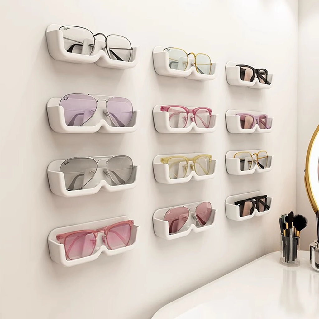 Wall-Mounted Glasses Storage Rack Wall Mounted Sunglasses Sunglasses Display Props Myopia Glasses Frame Display Rack
