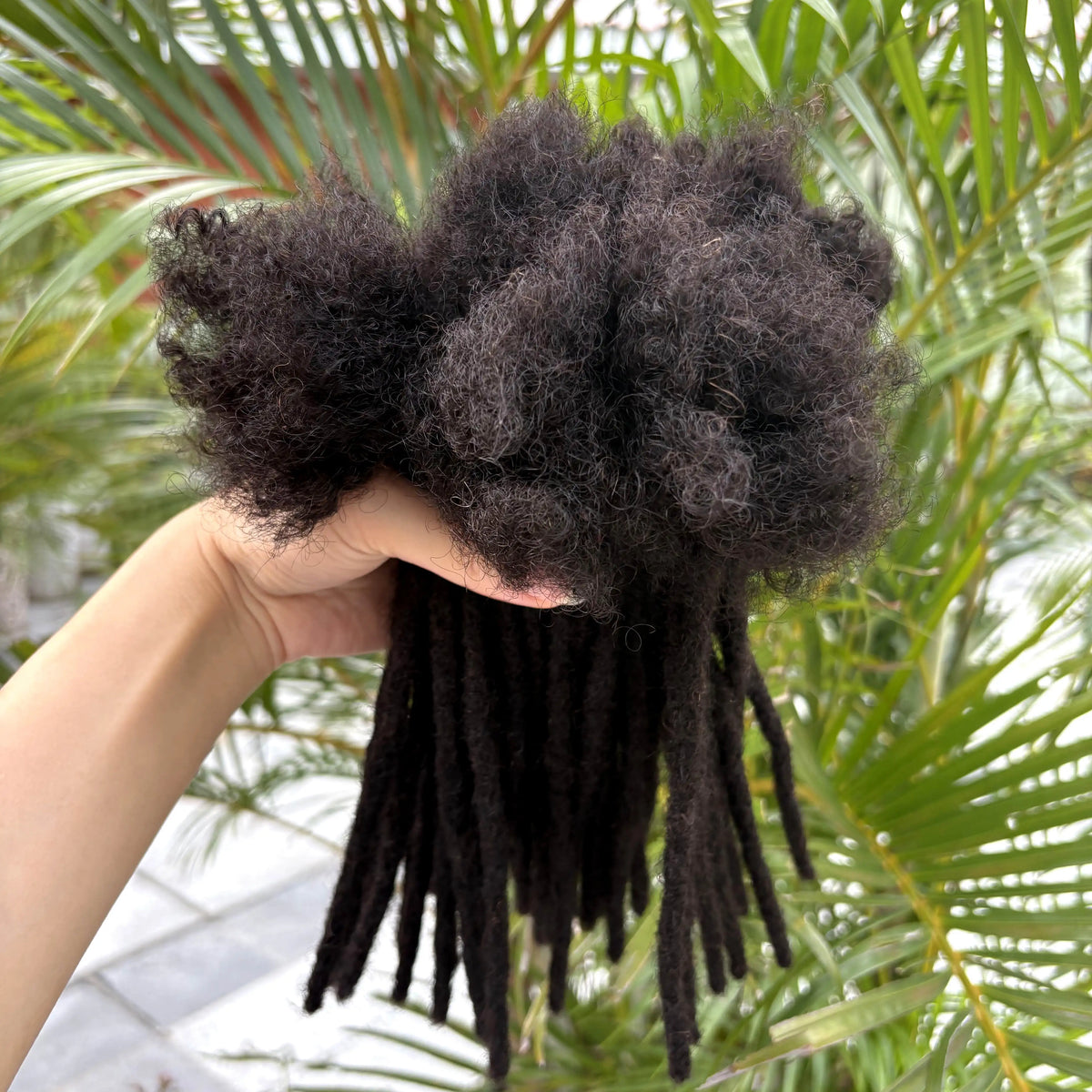 6-20inch 0.6cm Regular Loc Extension Human Hair 50 Strands Full Handmade 100% Human Hair Loc Dreadlock Extension for Men Women