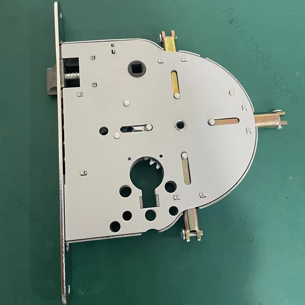 Smart Automatic Israeli 6590 Mortise Lock Body Round Head Square Bolt Replacement for Old Security Door Fingerprint Lock