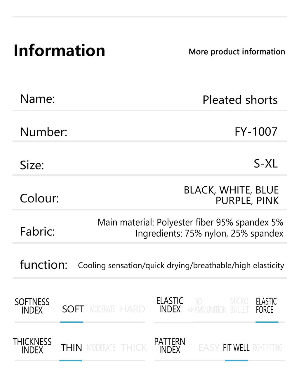 Stretch Outdoor Activities Gym Shorts for Summer Training Women's Quick Dry Sport Pleated Shorts with Hidden Pocket