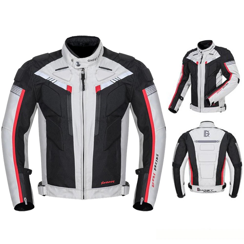 Winter Warm Motorcycle Jacket Cold-proof Waterproof Motorbike Motocross Riding Jacket Men's Chaqueta Moto Protective Gear M-5XL